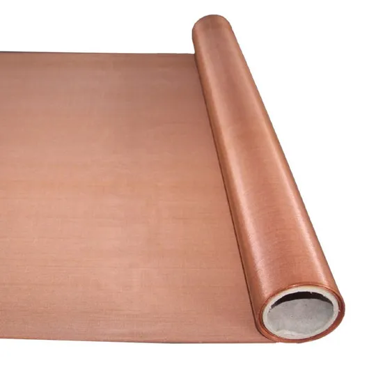 300 325 350 400 500 Mesh Tinned Copper Wire Mesh Corrosion Resistant Filter Welded Screen