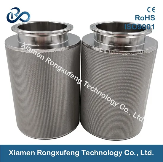 Customized 1-20 Inch Stainless Steel 304/316/316L Sintered Wire Mesh Cylindrical Filters