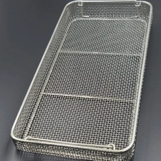 Lab Grade Stainless Steel Sterilization Basket for Laboratory Instrument Disinfection