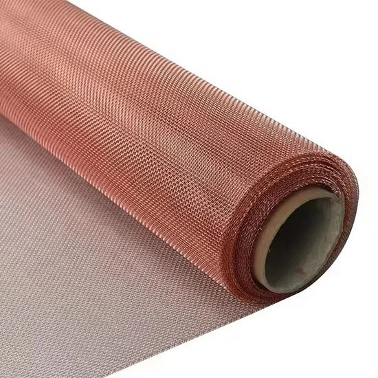 300 325 350 400 500 Mesh Tinned Copper Wire Mesh Corrosion Resistant Filter Welded Screen
