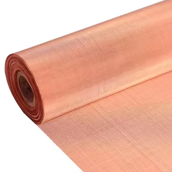300 325 350 400 500 Mesh Tinned Copper Wire Mesh Corrosion Resistant Filter Welded Screen