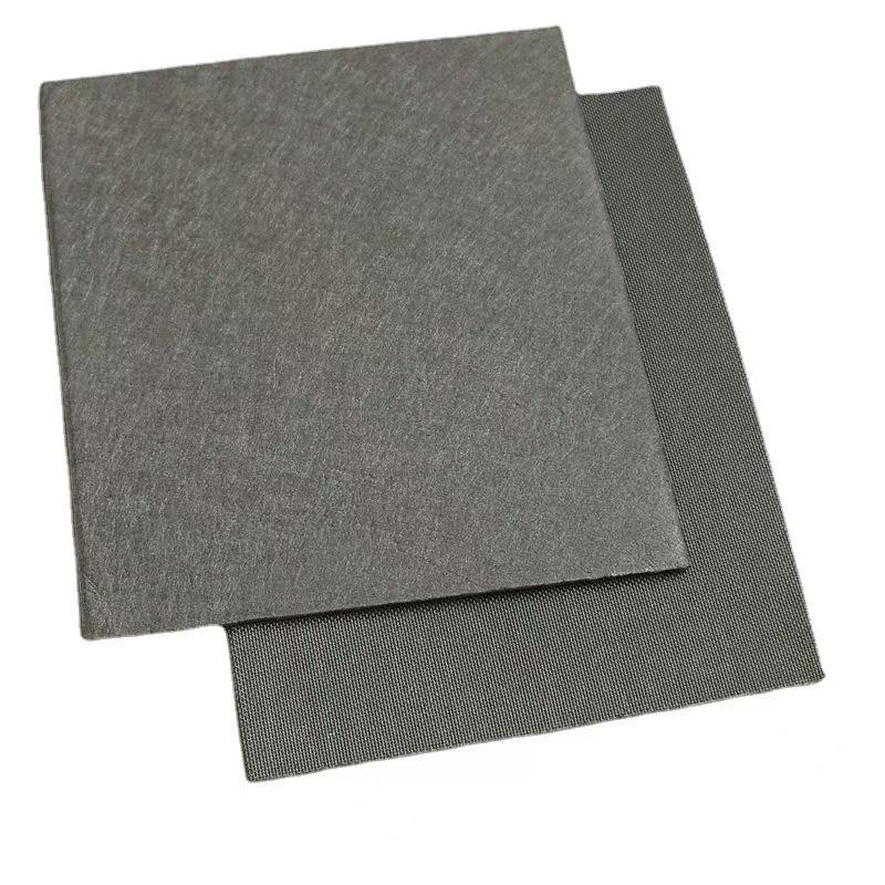 100*100mm Stainless Steel 304 316 Fiber Felt Metal Fiber Felt Stainless Steel Sintered Felt Filter Fel