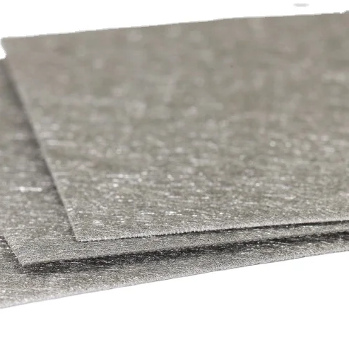 100*100mm Stainless Steel 304 316 Fiber Felt Metal Fiber Felt Stainless Steel Sintered Felt Filter Fel