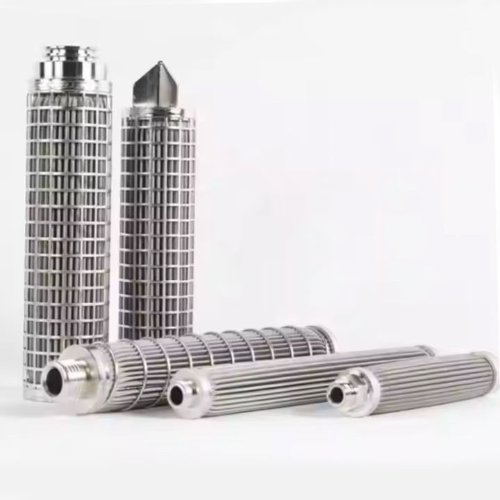 Customized 1-20 Inch Stainless Steel 304/316/316L Sintered Wire Mesh Cylindrical Filters